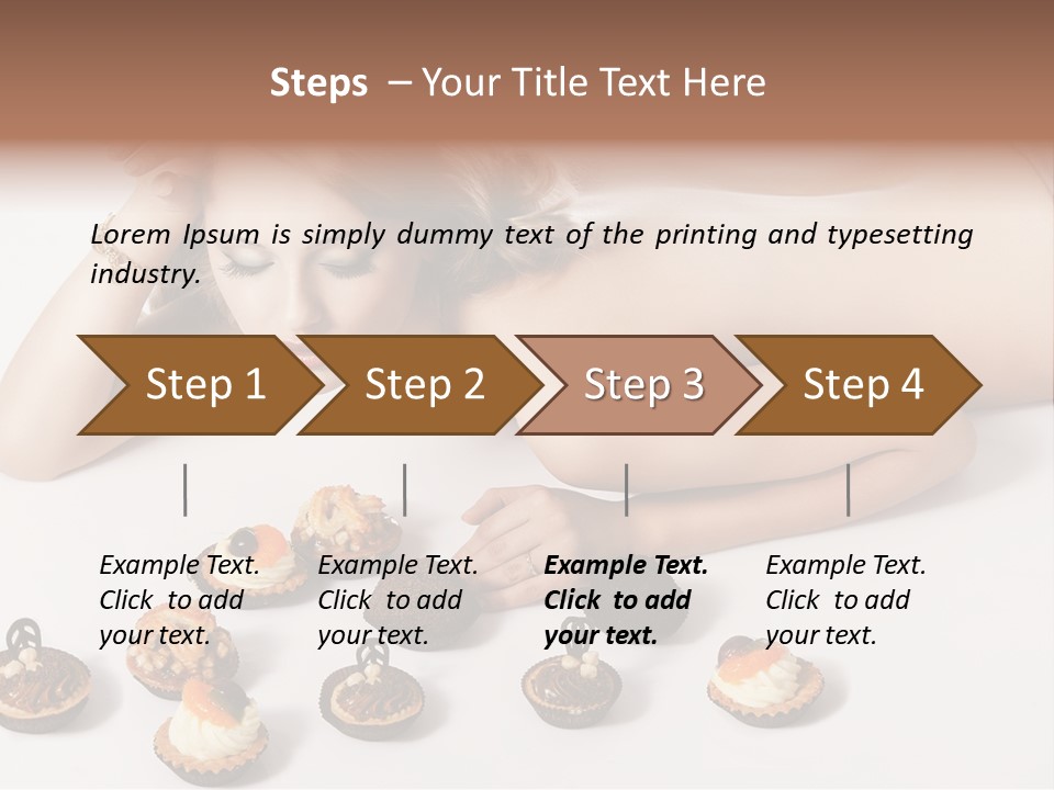 Cake Nutrition Candies PowerPoint Template