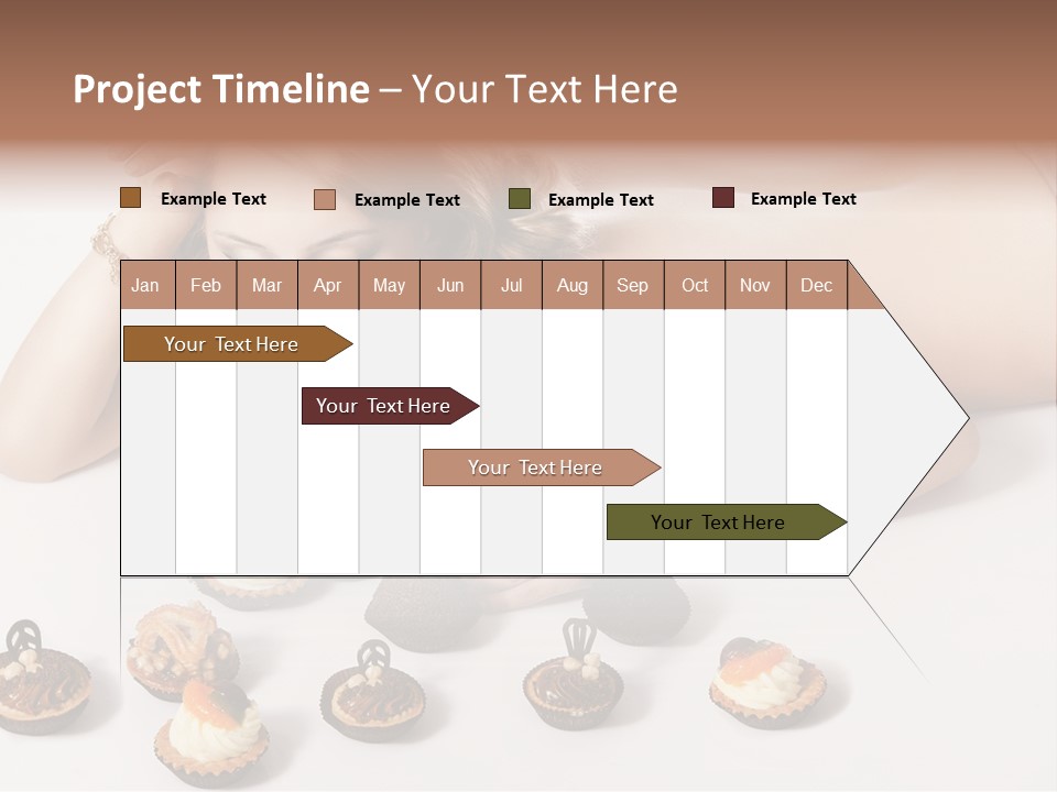 Cake Nutrition Candies PowerPoint Template