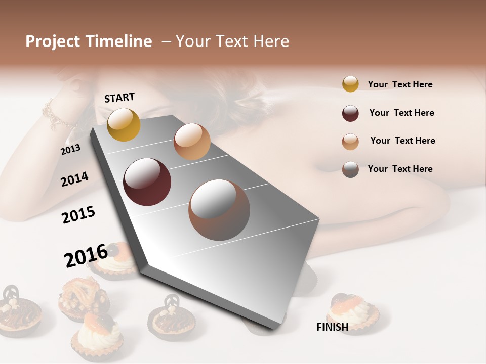 Cake Nutrition Candies PowerPoint Template