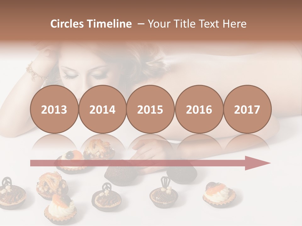 Cake Nutrition Candies PowerPoint Template