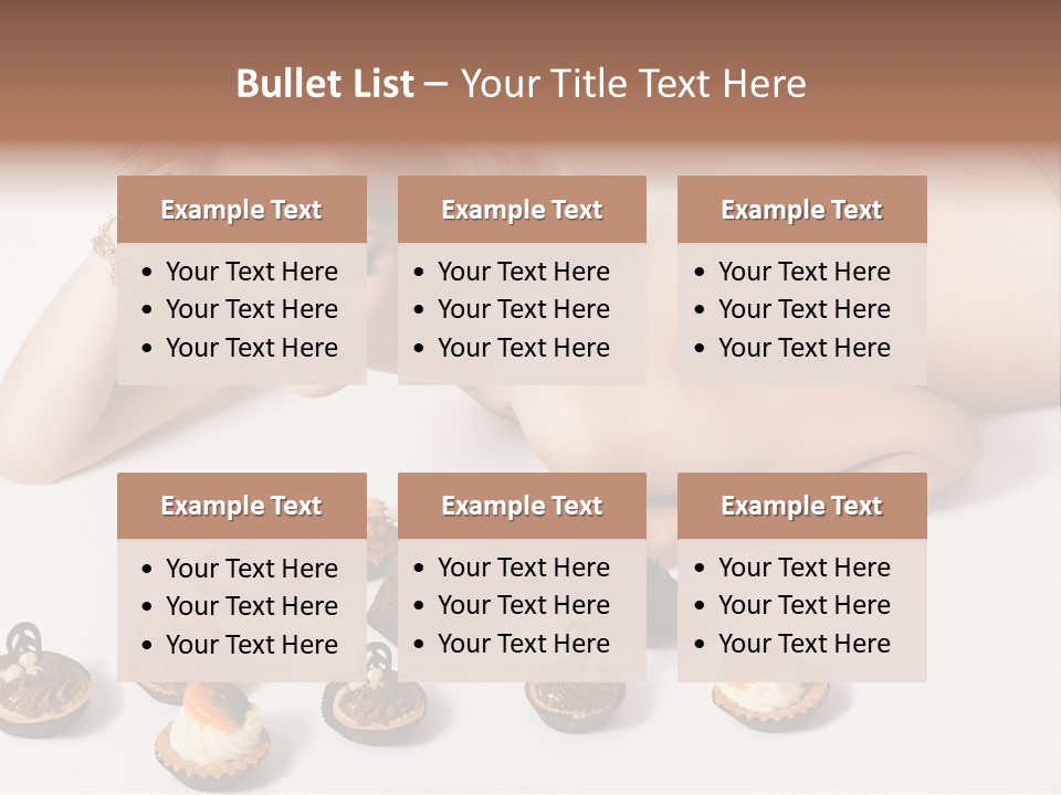 Cake Nutrition Candies PowerPoint Template