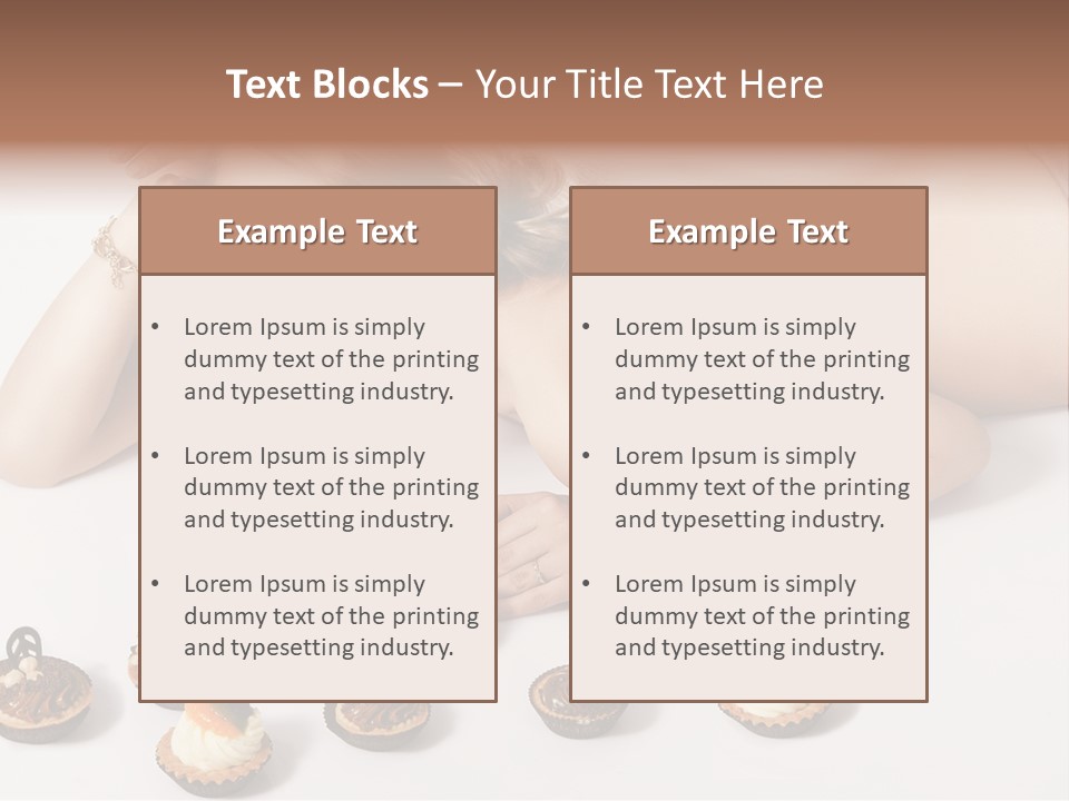 Cake Nutrition Candies PowerPoint Template