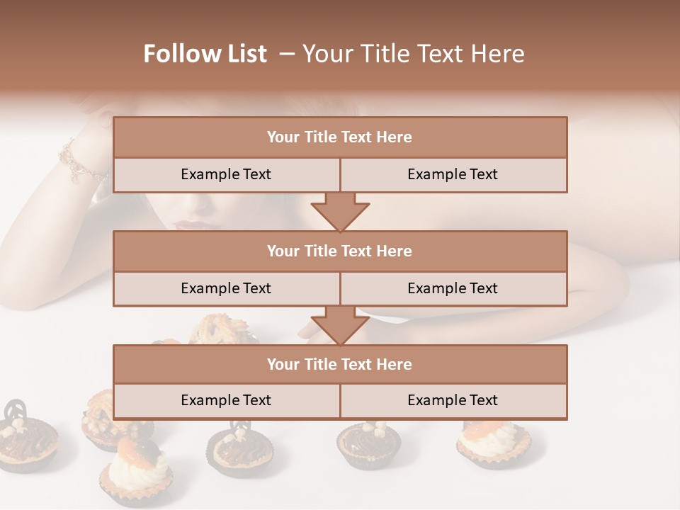 Cake Nutrition Candies PowerPoint Template