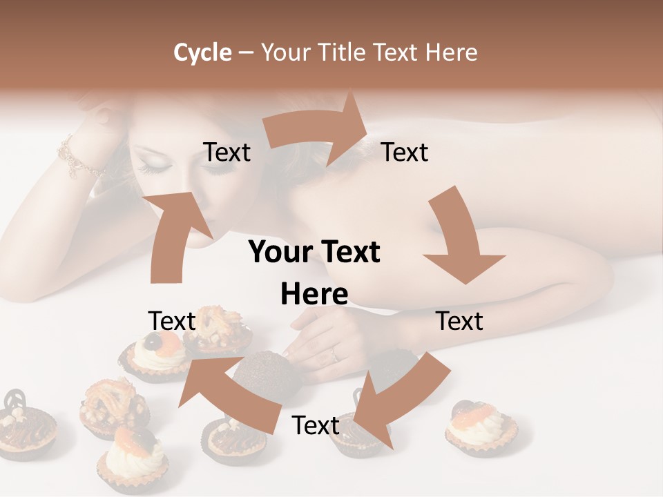 Cake Nutrition Candies PowerPoint Template