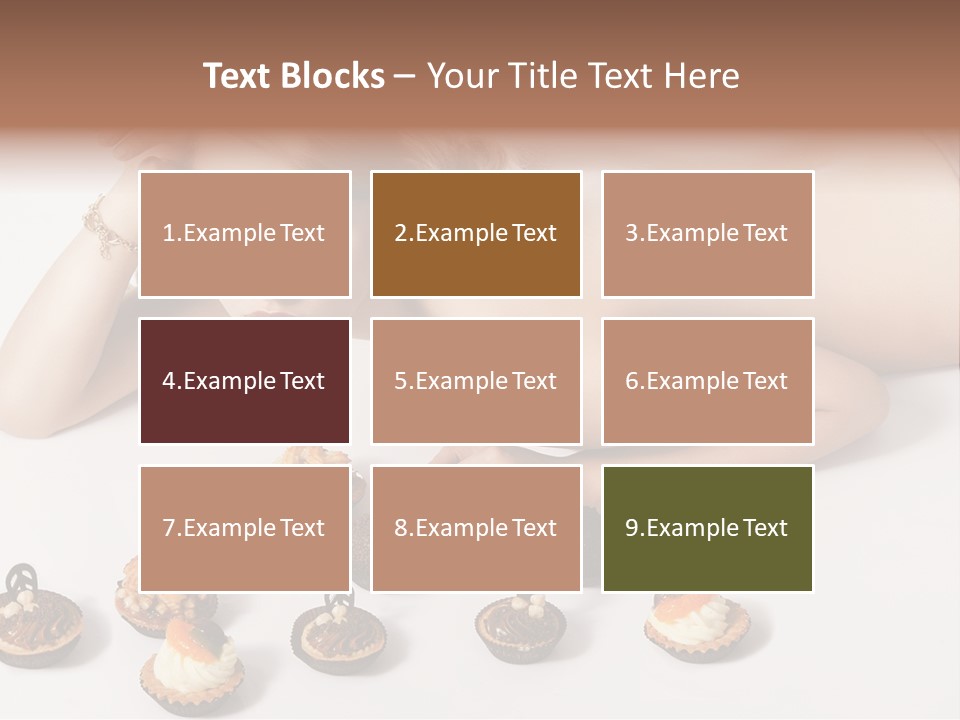 Cake Nutrition Candies PowerPoint Template