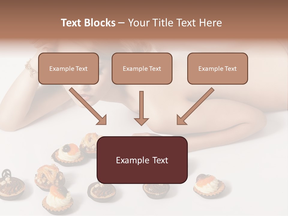 Cake Nutrition Candies PowerPoint Template