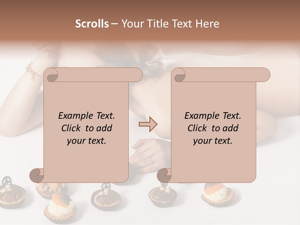 Cake Nutrition Candies PowerPoint Template