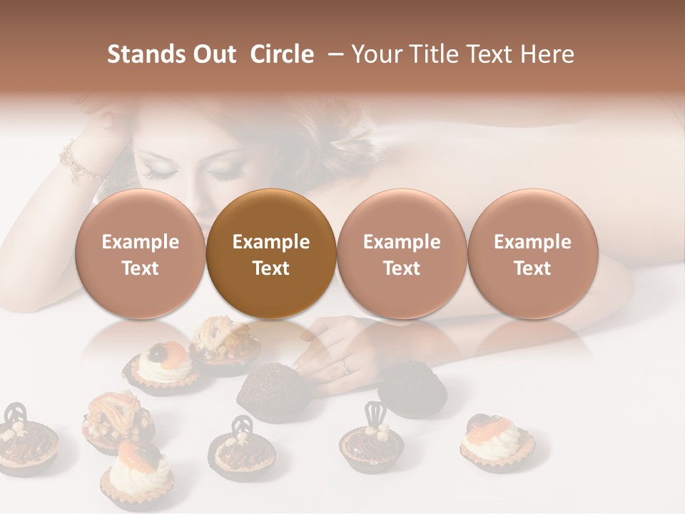 Cake Nutrition Candies PowerPoint Template