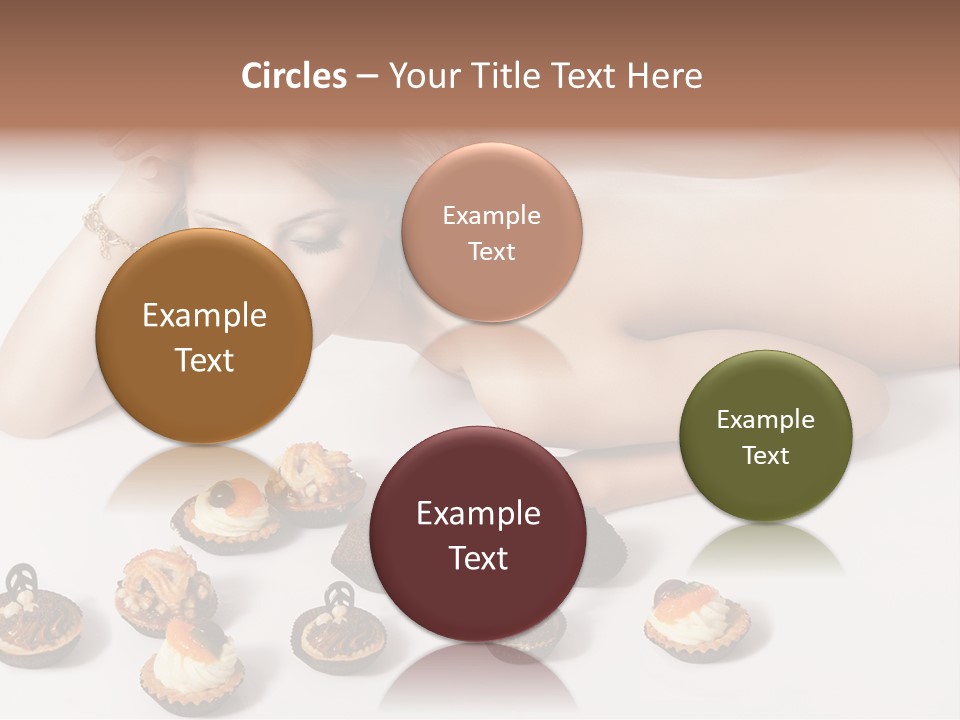 Cake Nutrition Candies PowerPoint Template
