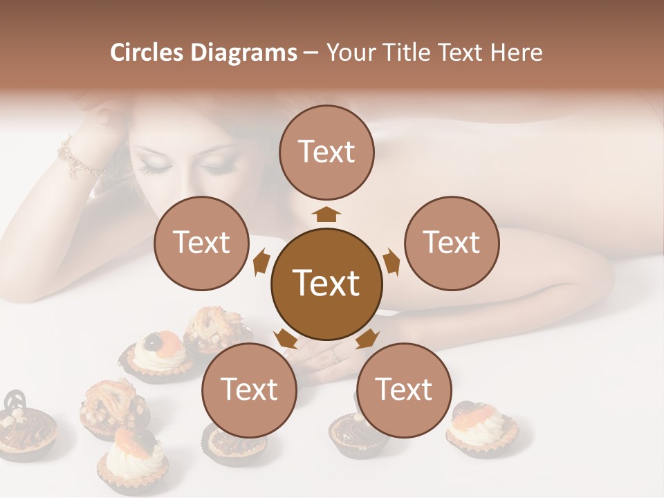 Cake Nutrition Candies PowerPoint Template