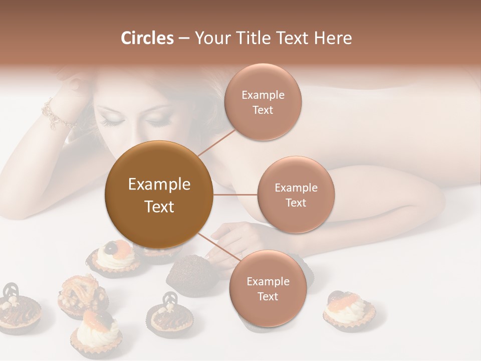 Cake Nutrition Candies PowerPoint Template