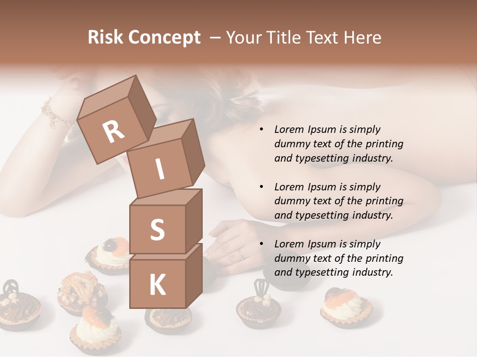 Cake Nutrition Candies PowerPoint Template