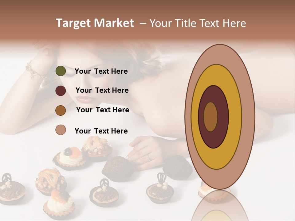 Cake Nutrition Candies PowerPoint Template