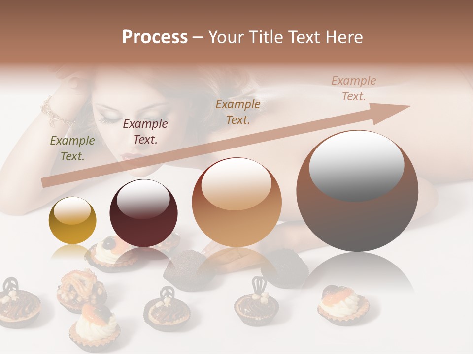 Cake Nutrition Candies PowerPoint Template