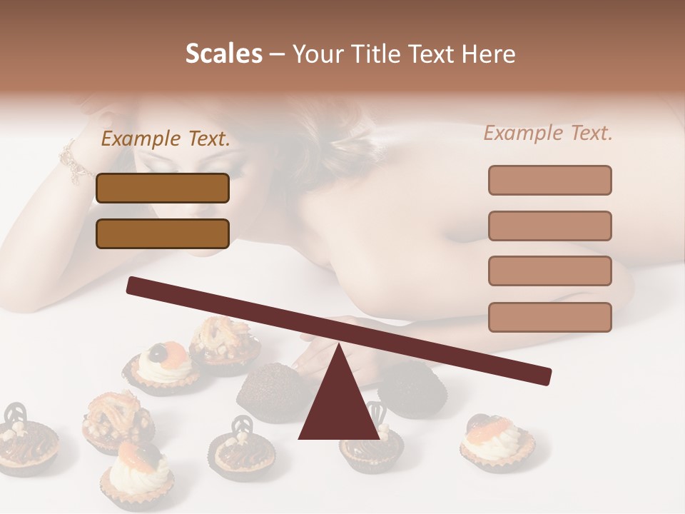 Cake Nutrition Candies PowerPoint Template