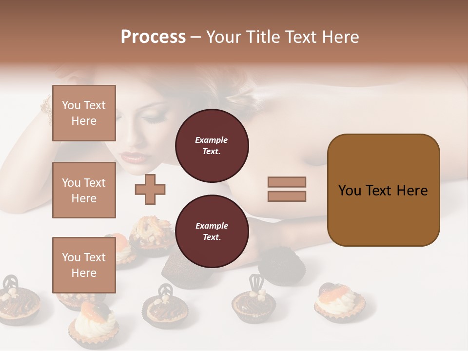 Cake Nutrition Candies PowerPoint Template