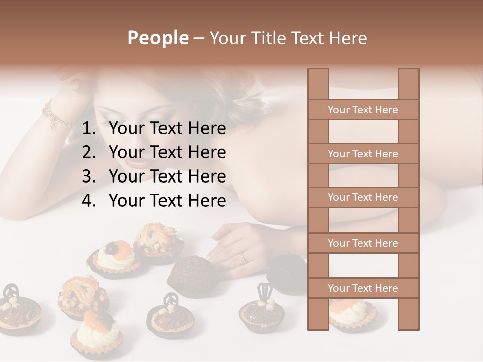 Cake Nutrition Candies PowerPoint Template