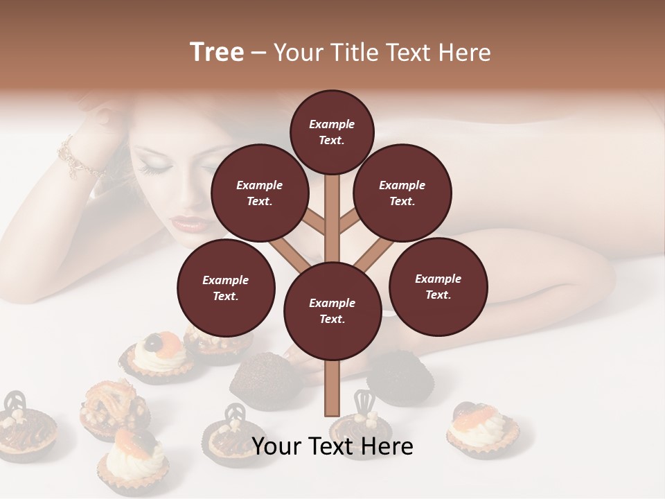 Cake Nutrition Candies PowerPoint Template