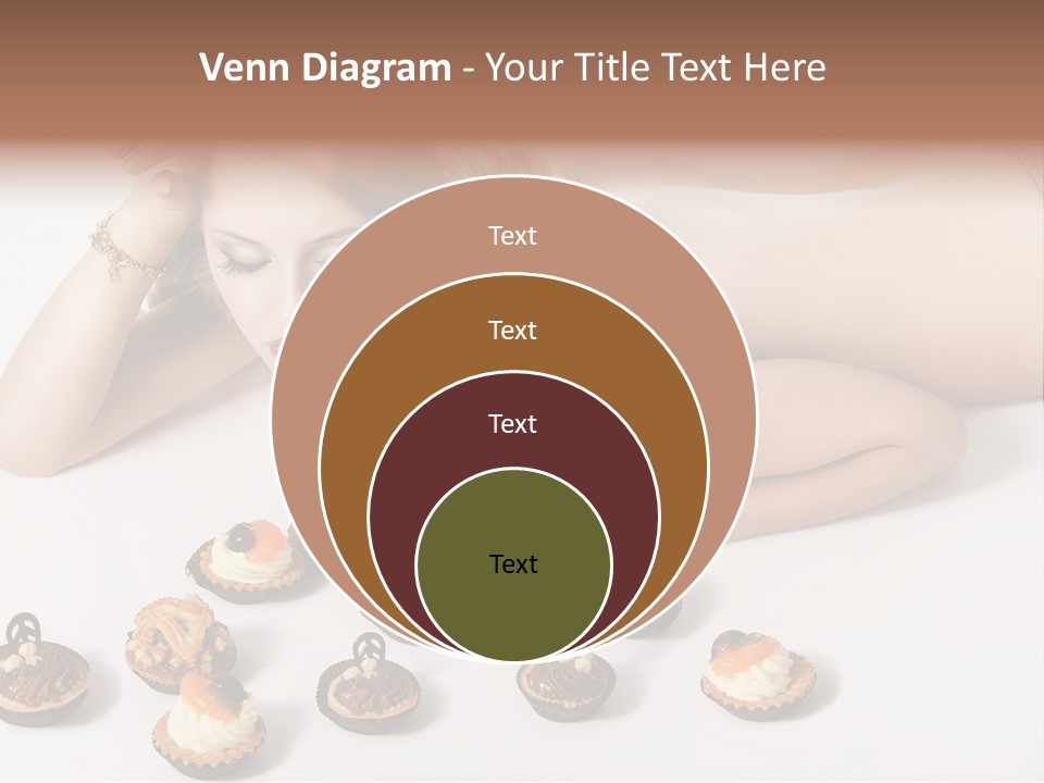 Cake Nutrition Candies PowerPoint Template