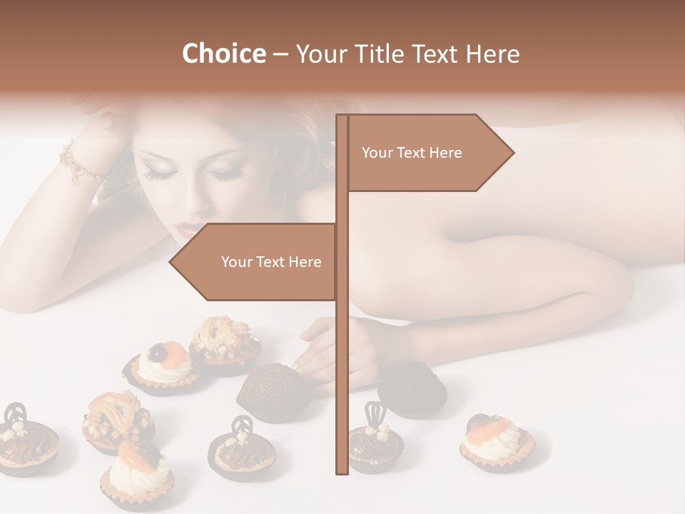 Cake Nutrition Candies PowerPoint Template