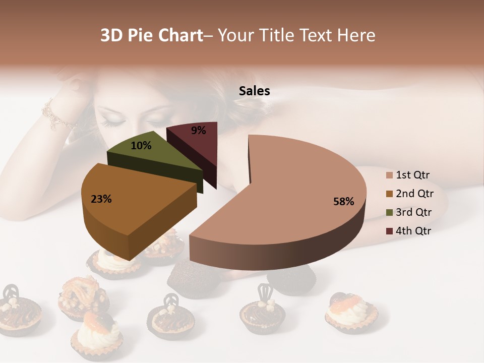 Cake Nutrition Candies PowerPoint Template