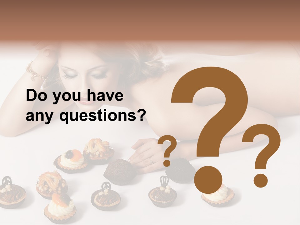 Cake Nutrition Candies PowerPoint Template