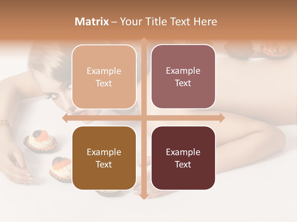 Sexy Lifestyle Dessert PowerPoint Template