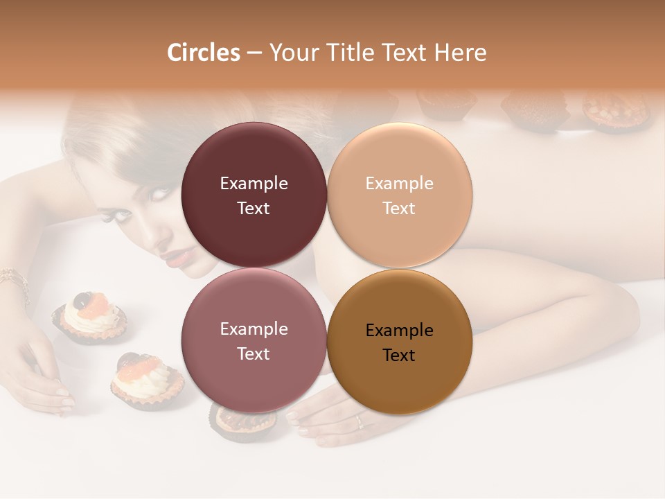 Sexy Lifestyle Dessert PowerPoint Template