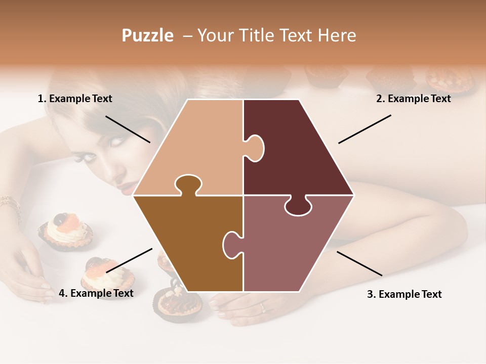 Sexy Lifestyle Dessert PowerPoint Template