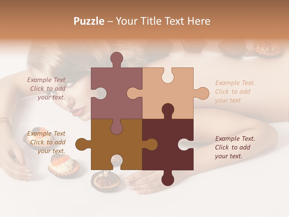 Sexy Lifestyle Dessert PowerPoint Template