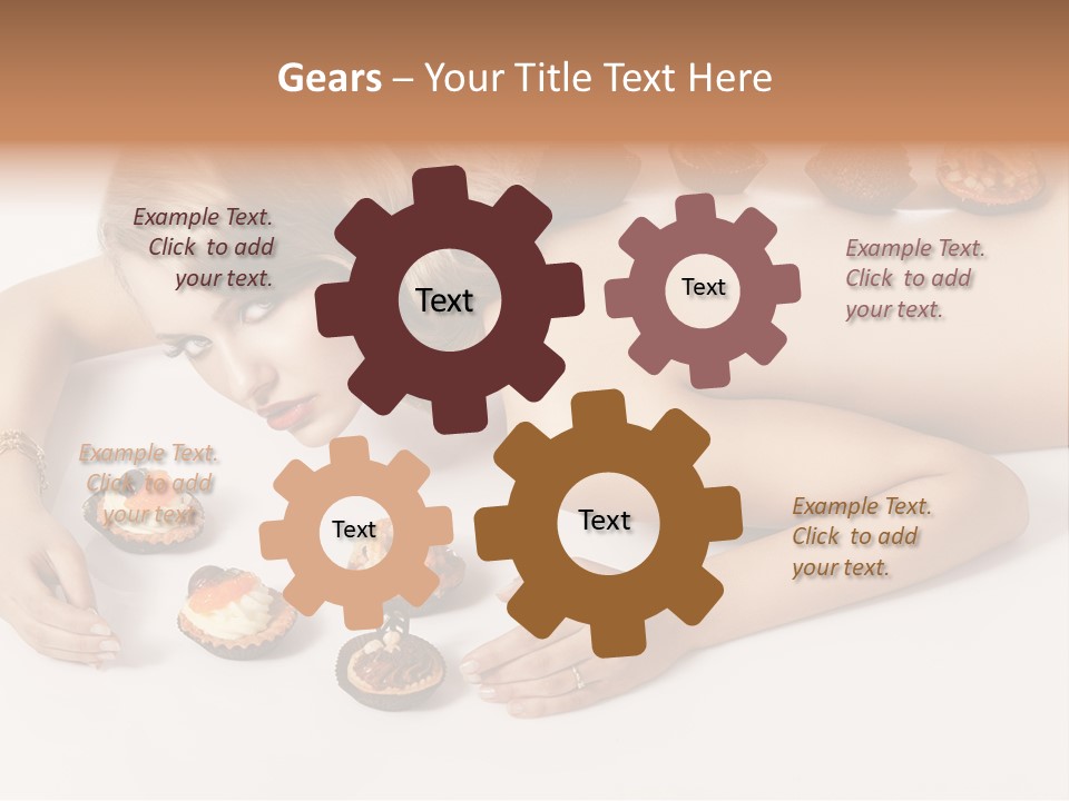 Sexy Lifestyle Dessert PowerPoint Template