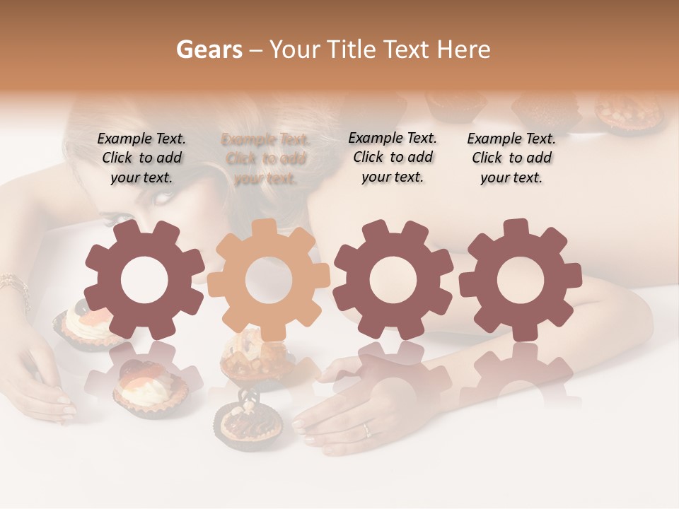 Sexy Lifestyle Dessert PowerPoint Template