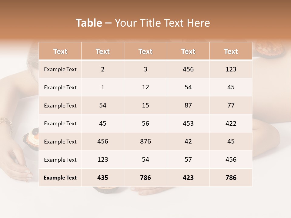 Sexy Lifestyle Dessert PowerPoint Template