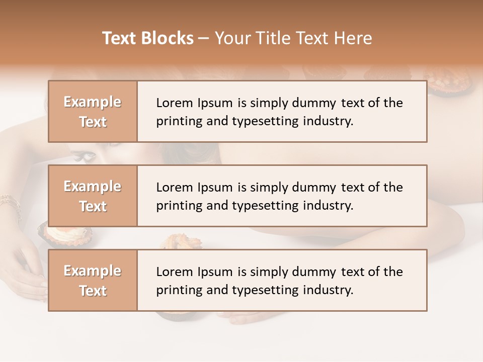 Sexy Lifestyle Dessert PowerPoint Template