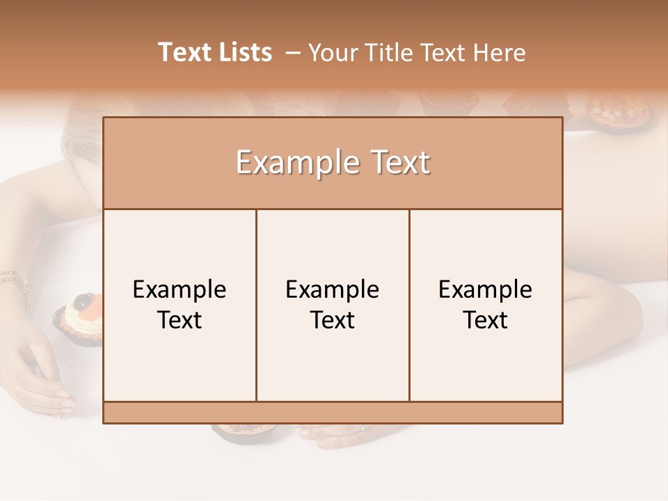 Sexy Lifestyle Dessert PowerPoint Template