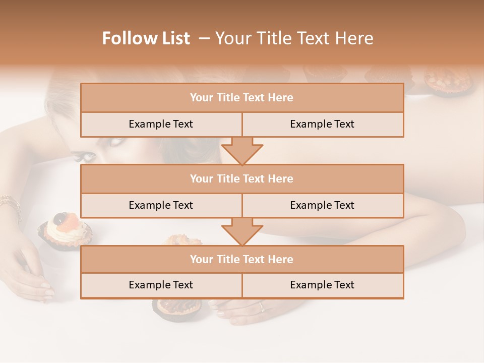 Sexy Lifestyle Dessert PowerPoint Template