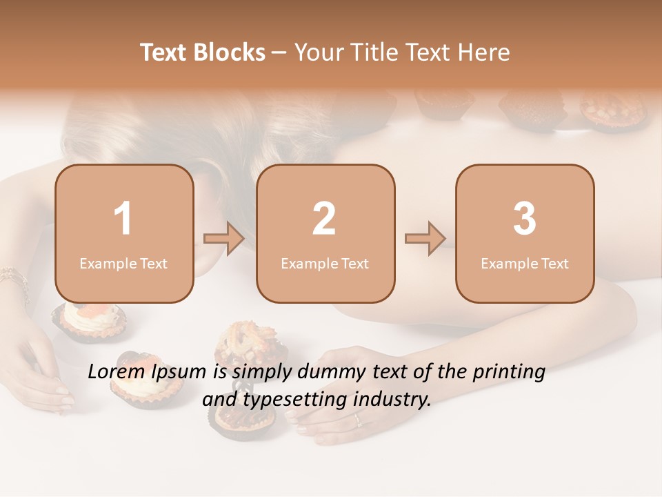 Sexy Lifestyle Dessert PowerPoint Template