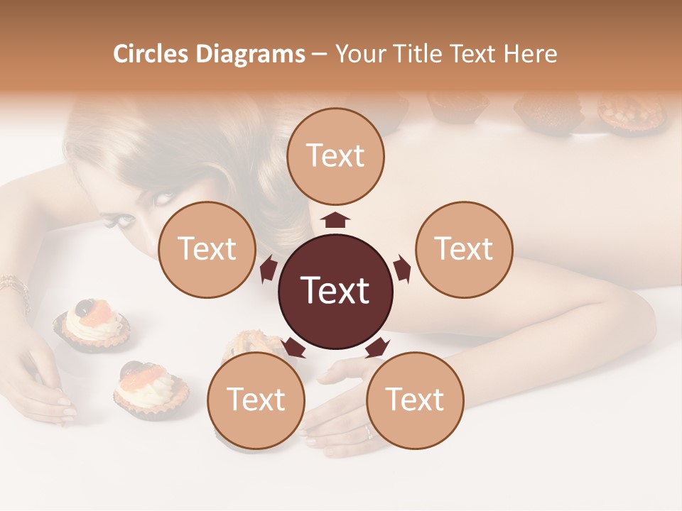 Sexy Lifestyle Dessert PowerPoint Template