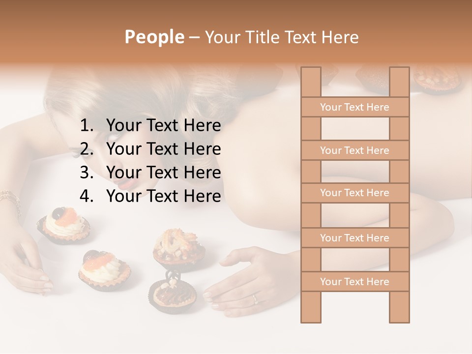 Sexy Lifestyle Dessert PowerPoint Template
