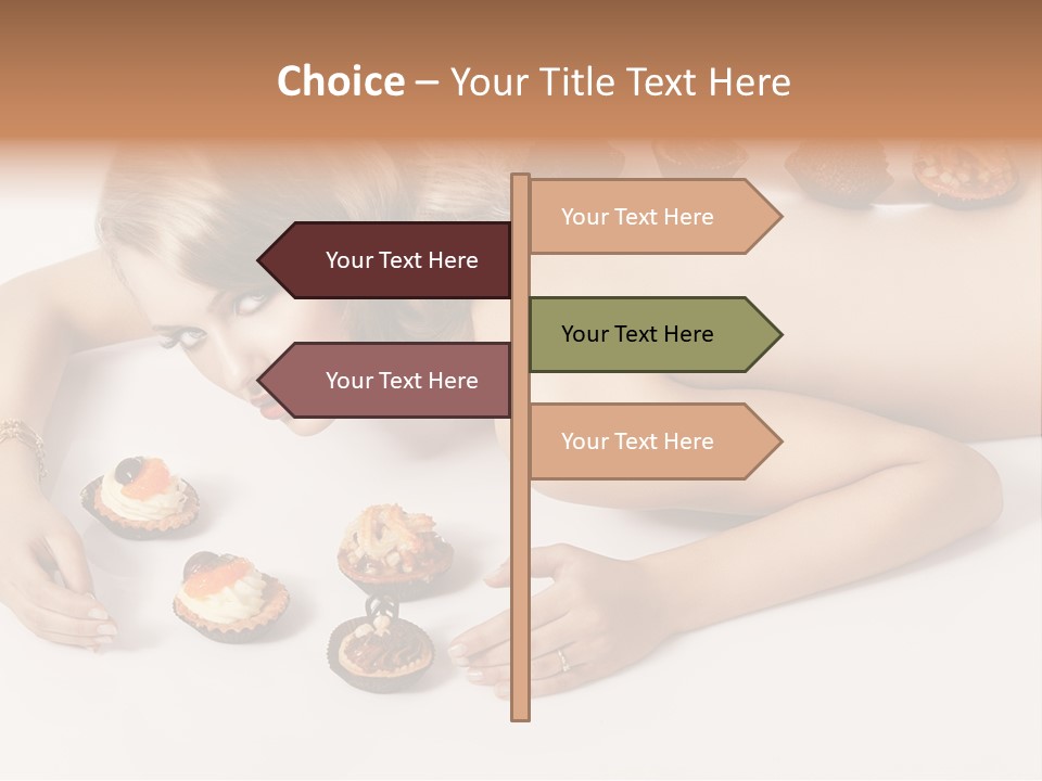 Sexy Lifestyle Dessert PowerPoint Template