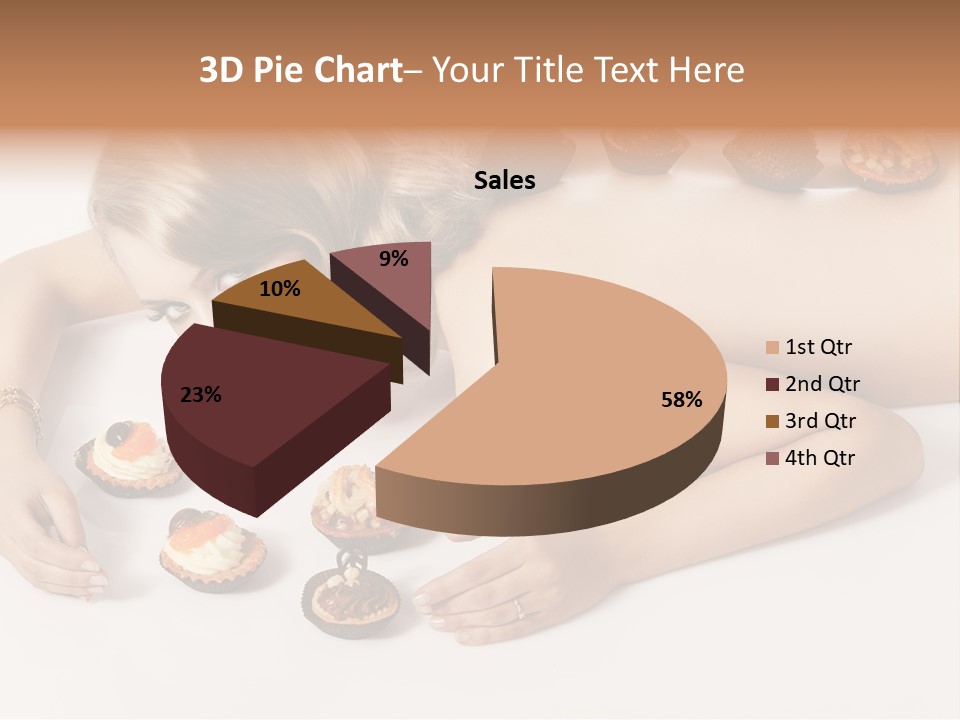 Sexy Lifestyle Dessert PowerPoint Template