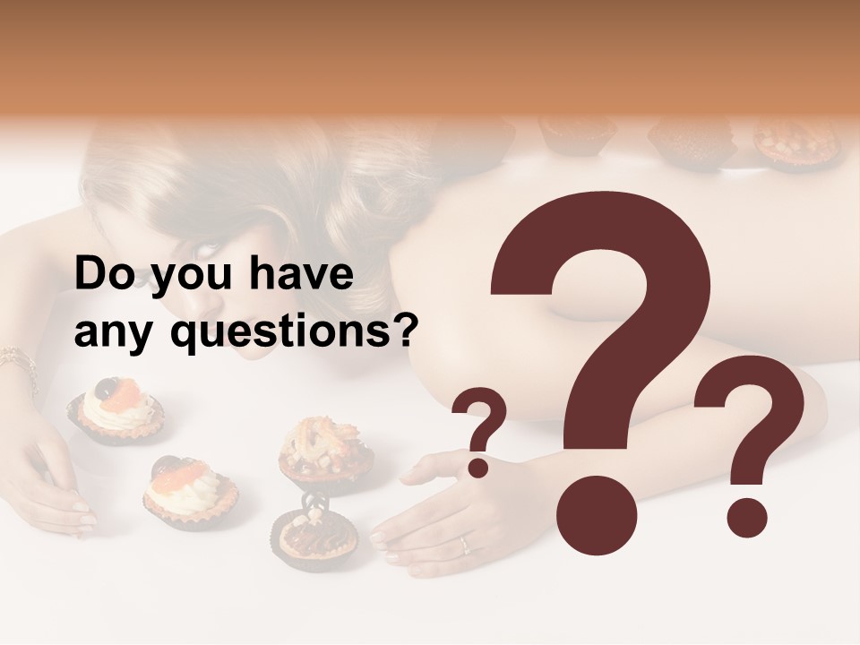 Sexy Lifestyle Dessert PowerPoint Template