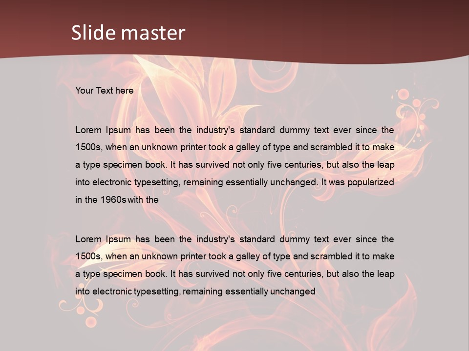 Hot Ignition Blaze PowerPoint Template