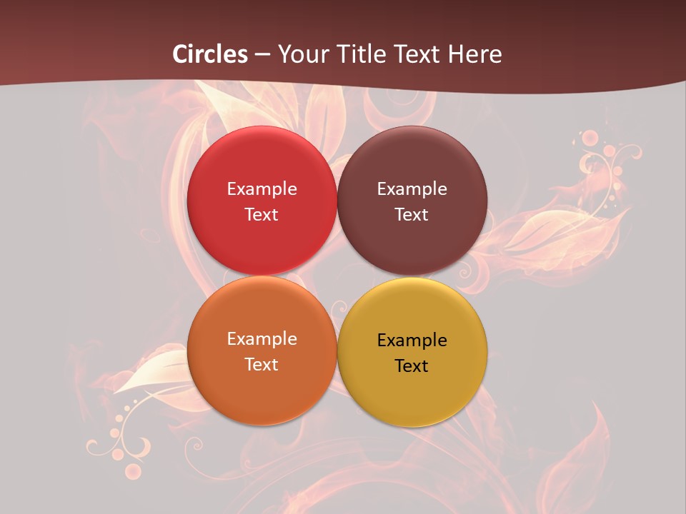 Hot Ignition Blaze PowerPoint Template