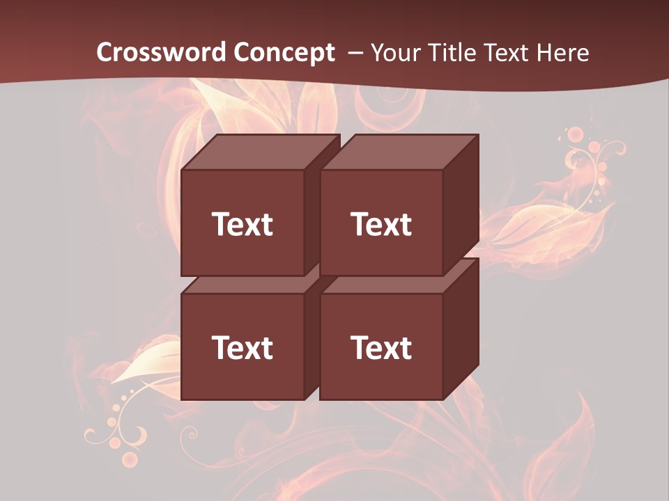 Hot Ignition Blaze PowerPoint Template