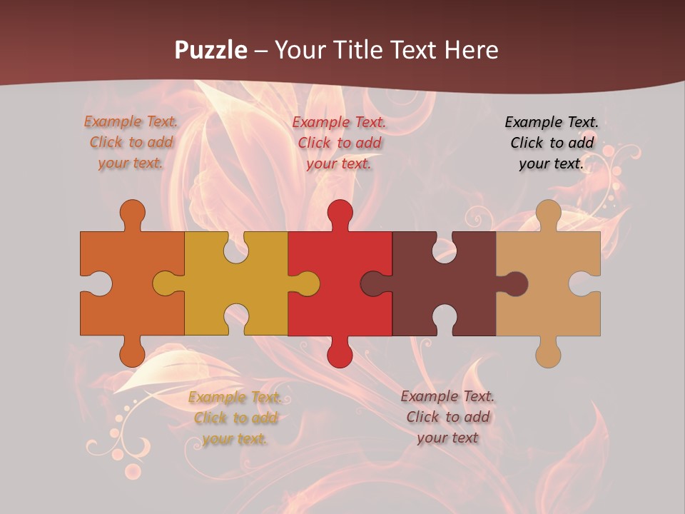 Hot Ignition Blaze PowerPoint Template