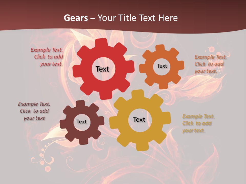 Hot Ignition Blaze PowerPoint Template