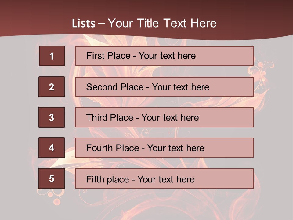 Hot Ignition Blaze PowerPoint Template