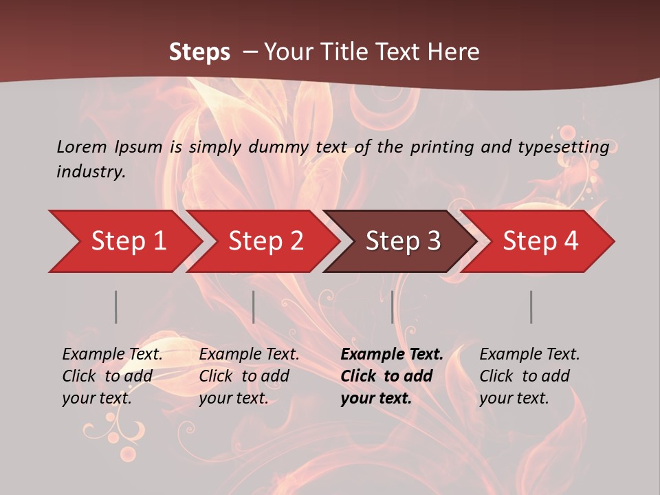Hot Ignition Blaze PowerPoint Template