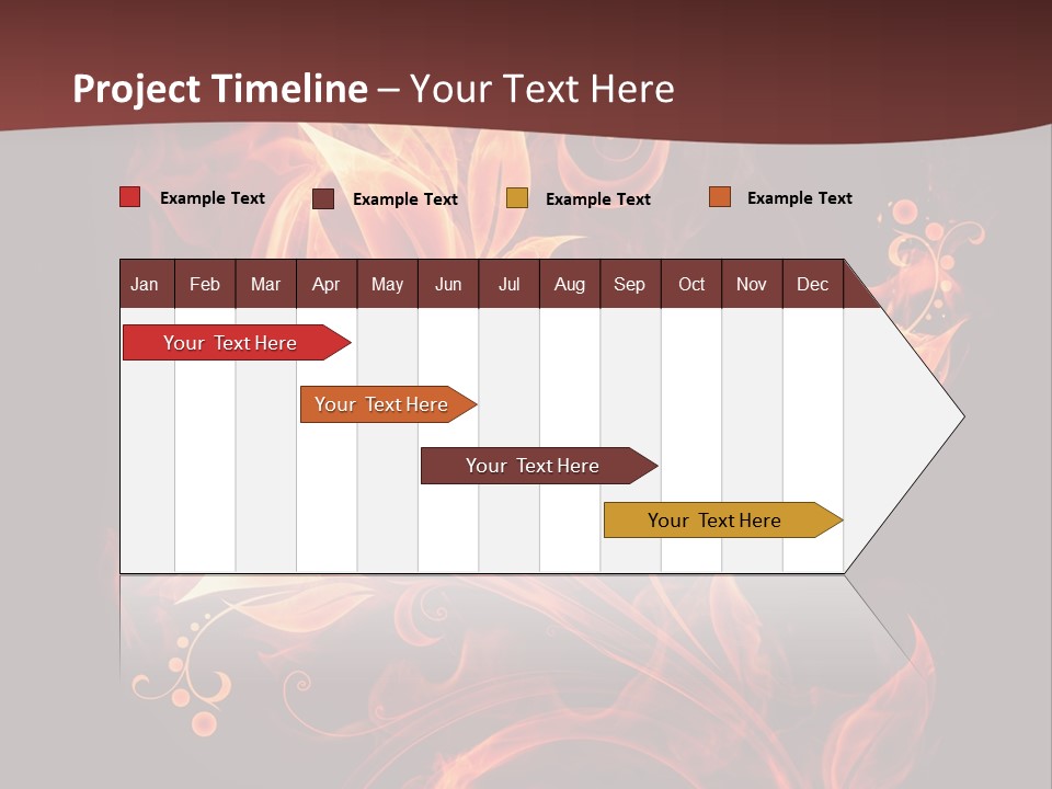 Hot Ignition Blaze PowerPoint Template